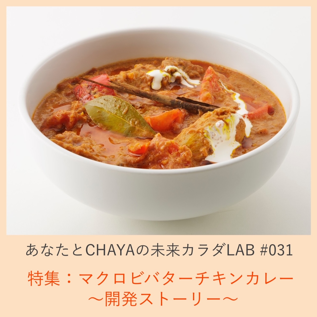 031 特集 マクロビバターチキンカレー 開発ストーリー Chaya Macrobiotics